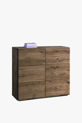 Vysoká komoda z dubu do obývačky, Typ 46 DP